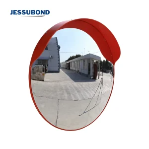 Outdoor Traffic Convex Mirror 1000mm PC Complete with Brim and Mounting Brackets