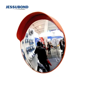 Outdoor Traffic Convex Mirror 450mm PC Complete with Brim and Mounting Brackets
