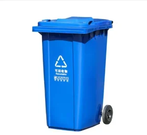 Outdoor Wheelie Bin Storage Dumpster Recycling Container Plastic Wastebasket Trash Can 60-100L Plastic Trash Can