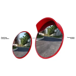 Outdoor Wide Angle Convex Mirror Indoor Road Traffic 180 Dome PC ABS Anti theft Reflective Garage Mirror Convex Corner Mirror