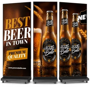 P1.25 HD LED Poster Display Screen for Shopping Mall & Event Advertising with 1200cd Brightness and 1 Year Warranty