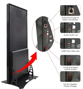 P2 P2.5 P3 P4 Floor Standing Full Color Outdoor Commercial Advertising LED Display Screen 8K Resolution HDR10+ IP65