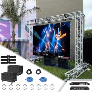 P2.976 Die Cast Aluminum Rental LED Panel 500x1000mm for Wedding Ceremony Church Stage Backdrop