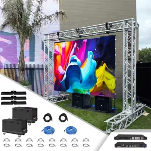 P3.9 High Contrast Rental LED Cabinet 500x500mm for Trade Show Exhibition Stage Backdrop