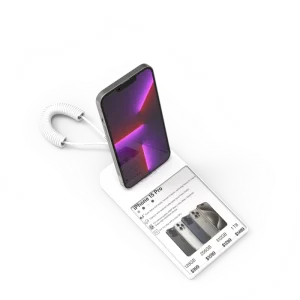 PA 07 Eco Friendly Anti Theft Smartphone Display Stand with Integrated Price Tag Holder and 90dB Alarm for Retail Shops