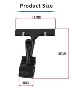POP Advertising Clip Tag Double Sided Plastic Shelf Label For Store & Supermarket Explosion Price Tag