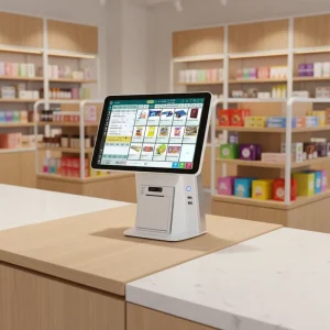 POS Cash Register Machine Dual Screen Intel CPU Windows OS 1 Year Warranty All in One for Restaurants & Supermarkets