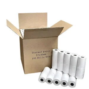 POS Machine Thermal Printer Cash Register Paper Customizable Logo Thermal Paper Roll 57*40MM 80x80mm Single layer