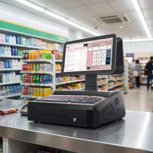 POS Printer 58mm All in One 15.6 Inch Windows Android POS Terminal Machine Retail POS Systems for Sale Point of Sale System