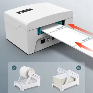 POS8600 80mm 58mm Desktop Auto Cut Inkless Thermal Receipt Bill POS Printer for Supermarket Warehouses