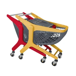 PP Supermarket Shopping Trolley Cart With Baby Seat
