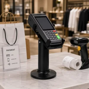 PS-70 Universal POS Terminal Stand for Retail Store, 360 Degree Rotation Holder for Verifone Ingenico PAX Handheld Card Reader