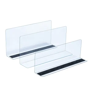 透明 PVC 橱架分隔板 零售店透明药房塑料亚克力分隔板 仓库冰箱分隔板