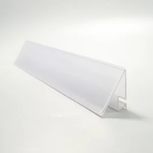 PVC Extrusion Profile Plastic Strip Plastic Label Strip Price Display Label Holder Supermarket Shelf Price Tag