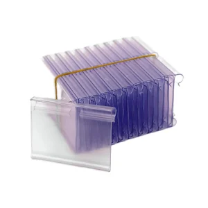 PVC Hanging Plastic Price Tag Label Holder for Wire Shelf Display Price