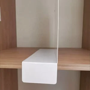 PVC & Iron Mesh Shelf Partition Shelf Divider Organizer with Label Holder for Grocery, Bookstore, Hardware, Pet Shop Shelving