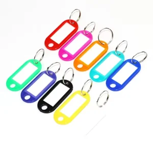 PVC Keychain Plastic PP Marked Luggage Tag Card For Hotel Room Number Classification Keychain Card Key