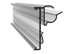 PVC Plastic ESL Price Tag Label Holder Works with Double Wire and Wanzl Shelf Fits SoluM Electronic Shelf Label