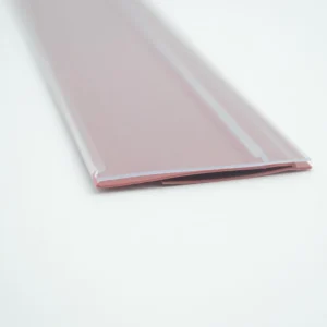 PVC Plastic Extrusion Price Tag Display Label Holder with Baffle for Supermarket Shelves