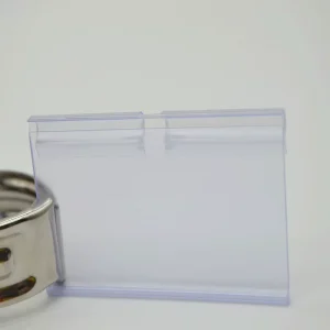 PVC Plastic Price Tag Paper Label Display Holders Clips on Supermarket Store Hanging Hook Shelf Rack