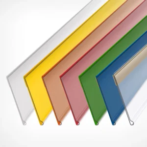 PVC Price Tag Data Strip Sign Holder Clip WITH TAPE Supermarket Shelf