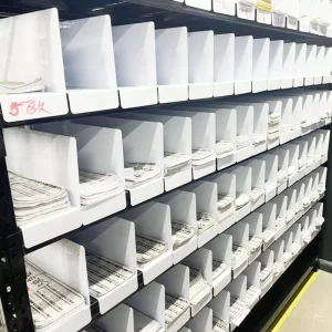 PVC Shelf Dividers for Closets Wood Shelf Separators Clothes Organizer and Bedroom Storage and Organization Shelf Laber