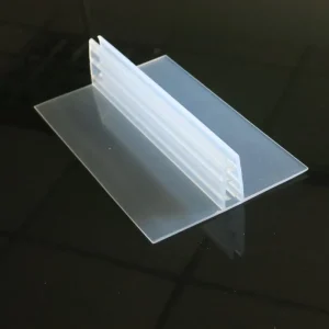 PVC Supermarket Plastic Display Hinged Big Sign Holder
