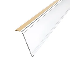 PVC Transparent Plastic Retail Store Price Tag Data Strip Label Holder for Supermarket Shelf