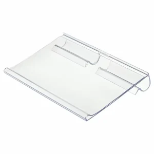PVC Transparent Shelf Plastic Clip Clear PVC Shelf Talker Price Channel Tag Data Strip Ticket Label Holder
