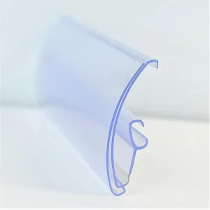 PVC plastic clip on price tag label holder for supermarket