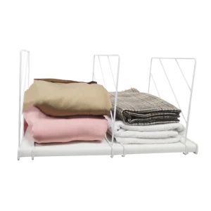 PYJ Shelf Dividers for Closet Organization Metal Closet Divider Perfect Shelf Organizer for Closet Bathroom or Kitchen Shelves