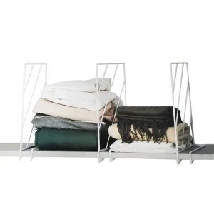 PYJ Shelf Dividers for Closet Organization Metal Closet Divider Perfect Shelf Organizer for Closet Bathroom or Kitchen Shelves