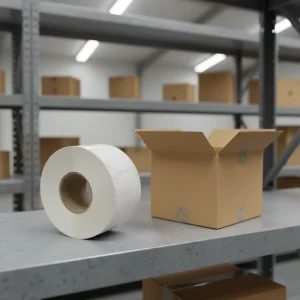 Packaging Thermal Paper Label Roll Stickers Coated Paper Self adhesive Durable Barcode Heat Resistant Oil Proof Shipping Label