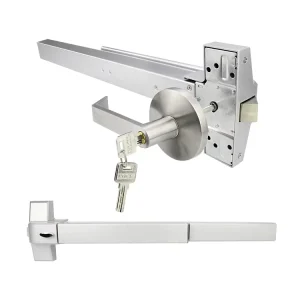 Panic Exit Device with 800mm Push Bar Panic Lock and Trim Lever Handle for Fire Doors