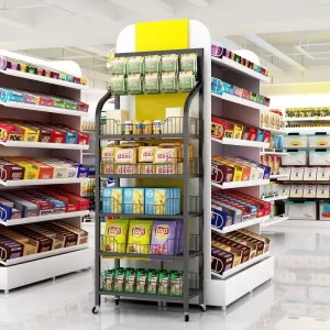 Pantry Kitchen Home Theater 4-Tier / 5-Tier Display Rack Stand Supermarket Store Supermarket Snacks Shelf