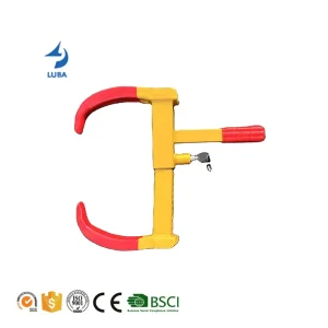 Parking Lift Safety Bollard Post Polished Steel Tire Parking Lock With Key Unlock Security PL-04 45x25x7cm