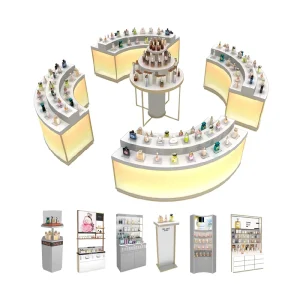 Perfume Store Display Furniture Perfume Display Fixtures for Exhibition Booths Cosmetic Store Fixtures Table