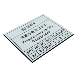 Personalised Custom Traffolyte Label With Letters Engraved Plastic Label Tags