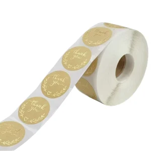 Personalized Product Custom Round Stickers Paper Vinyl Adhesive Waterproof Sticker Label Printing Logo Sticker Roll