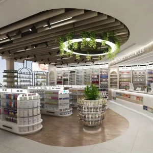 Pharmacy Display Shelf Medical Store Rack Drugstore Cabinet Pharmacy Retail Fixture Health Care Shop Display Furniture