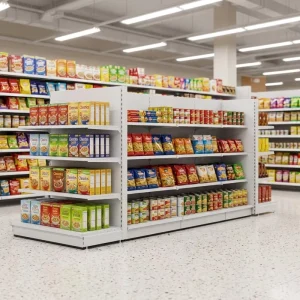 Pharmacy Easy Install Sturdy Metal Heavy Duty 100Kg 4 5 Tier Optional Color Convenience Store Bookstore Boutique Gondola Shelf