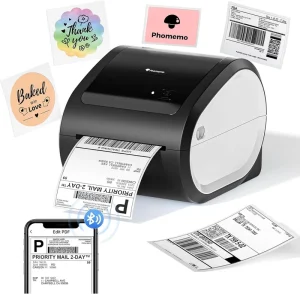 Phomemo D520 BT 4×6 Shipping Label Printer 150mm s High Speed Thermal Printer for Shopify AMZ UPS Barcode Maker
