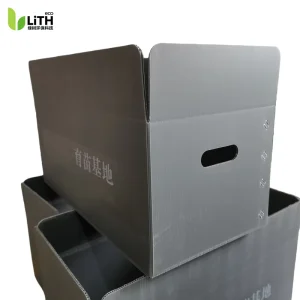 Photodegradable Coroplast Seedling Bin Durable Moisture-Proof Nursery Box for Sand & Mailing Recyclable Reusable