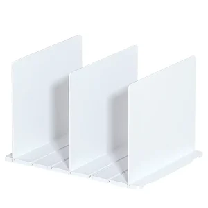Plastic Acrylic Supermarket Office Shelf Divider Clothes Storage Separators 3 Pack