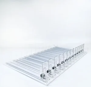 Plastic Adjustable Drink Organizer Refrigerator Automatic Shelf Pusher Pushing