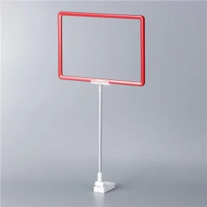 Plastic Adjustable Sign Holders Display Stand with Metal Construction JY-170 Model 100kg Capacity for Supermarket Signs