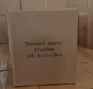Plastic Core Thermal Paper Roll 57mm*40mm