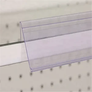 Plastic Display PVC Price Label Holder Shelf Supermarket Data Bar