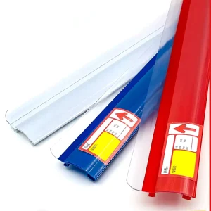Plastic Display PVC Price Label Holder Shelf Supermarket Data Bars