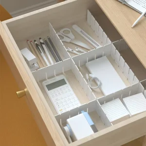Plastic Drawer Dividers Grid Drawer Divider Plastic Adjustable Household Storage Plastic Drawer Divider